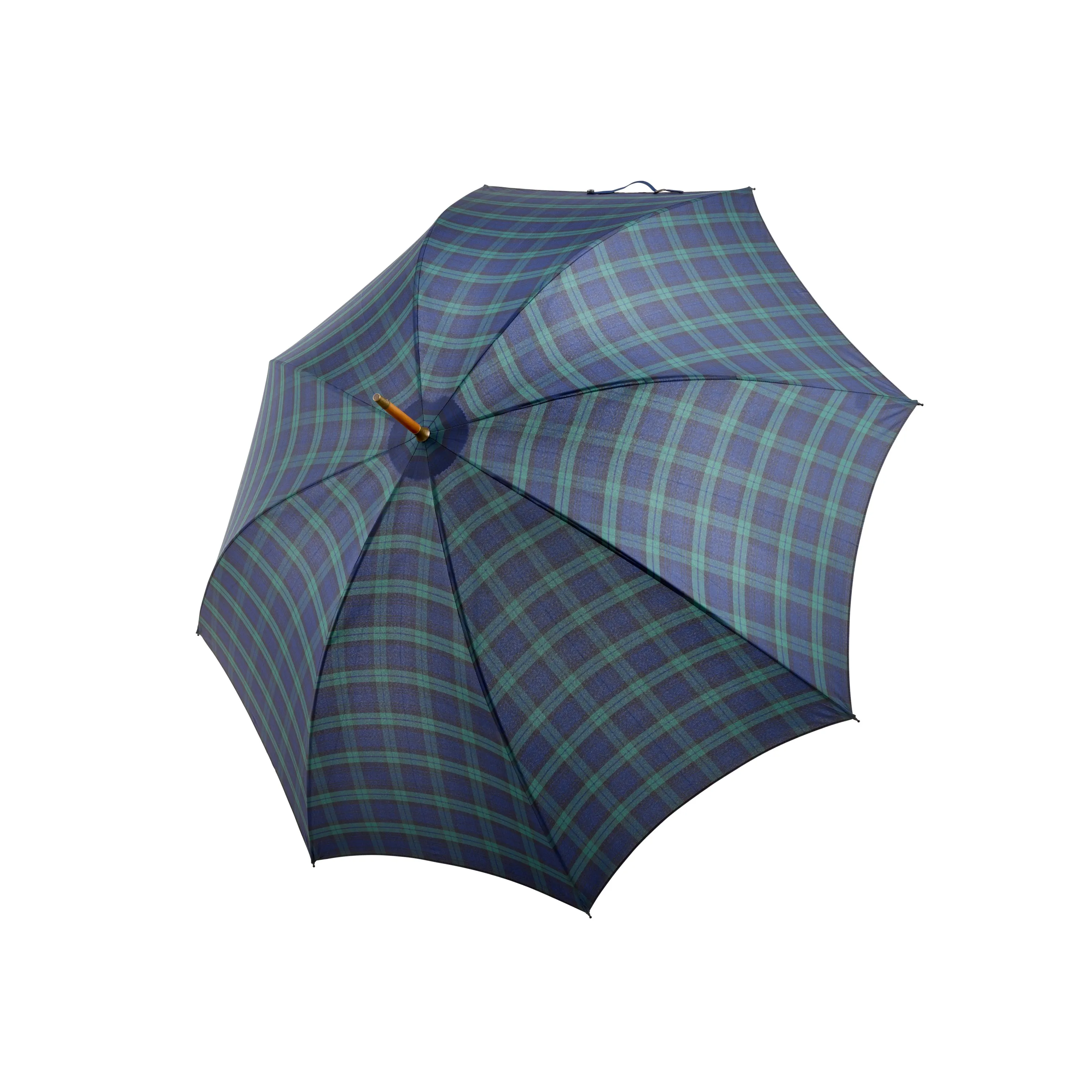 Fox Umbrellas Whangee Handle Tartan Umbrella