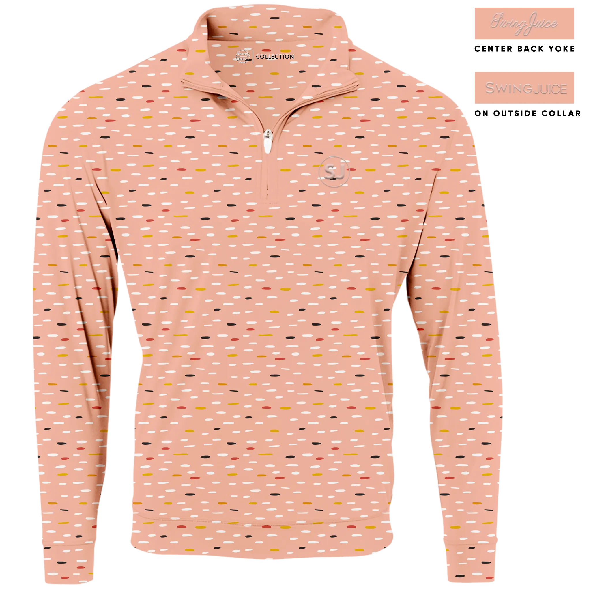 Golf Mid Century Nostalgia Men's Quarter Zip