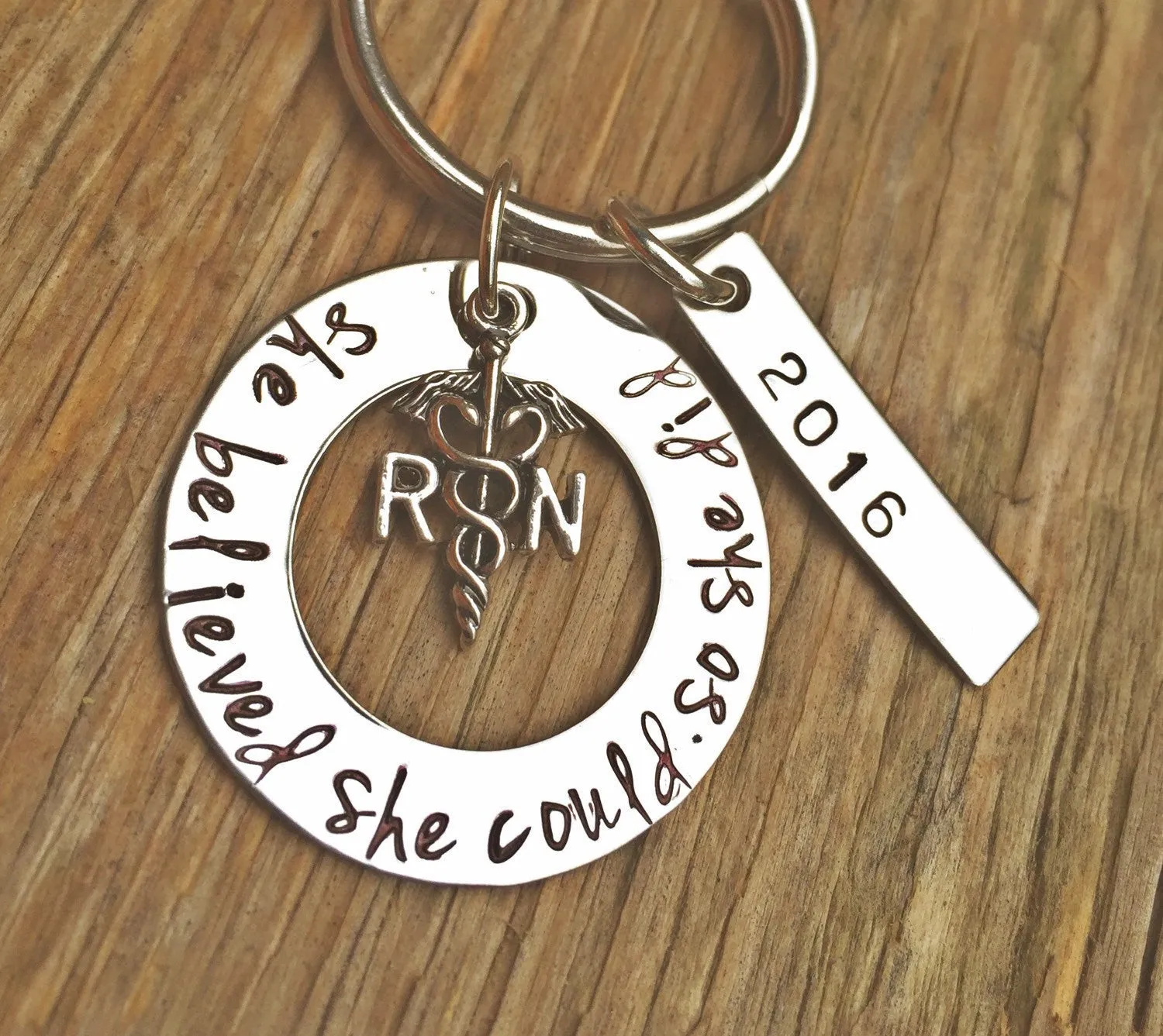 Graduation Gift, She Believed She Could So She Did, Graduation Nurse, RN Gift, graduation 2016