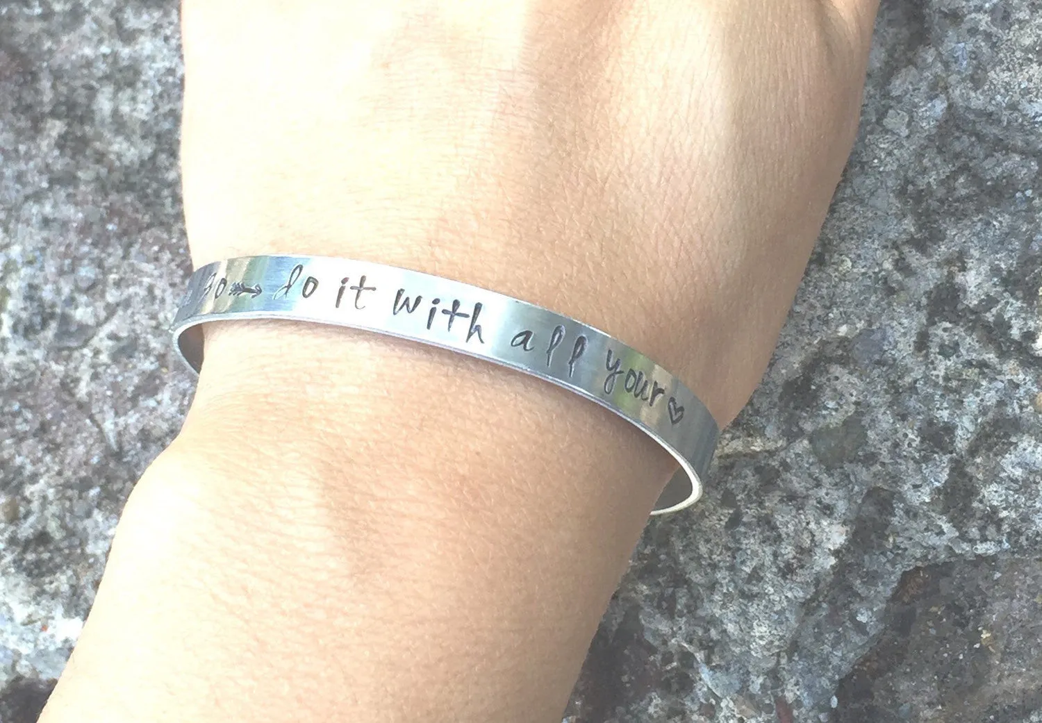 Graduation Gifts, Wherever you go do it with all your heart Bracelet