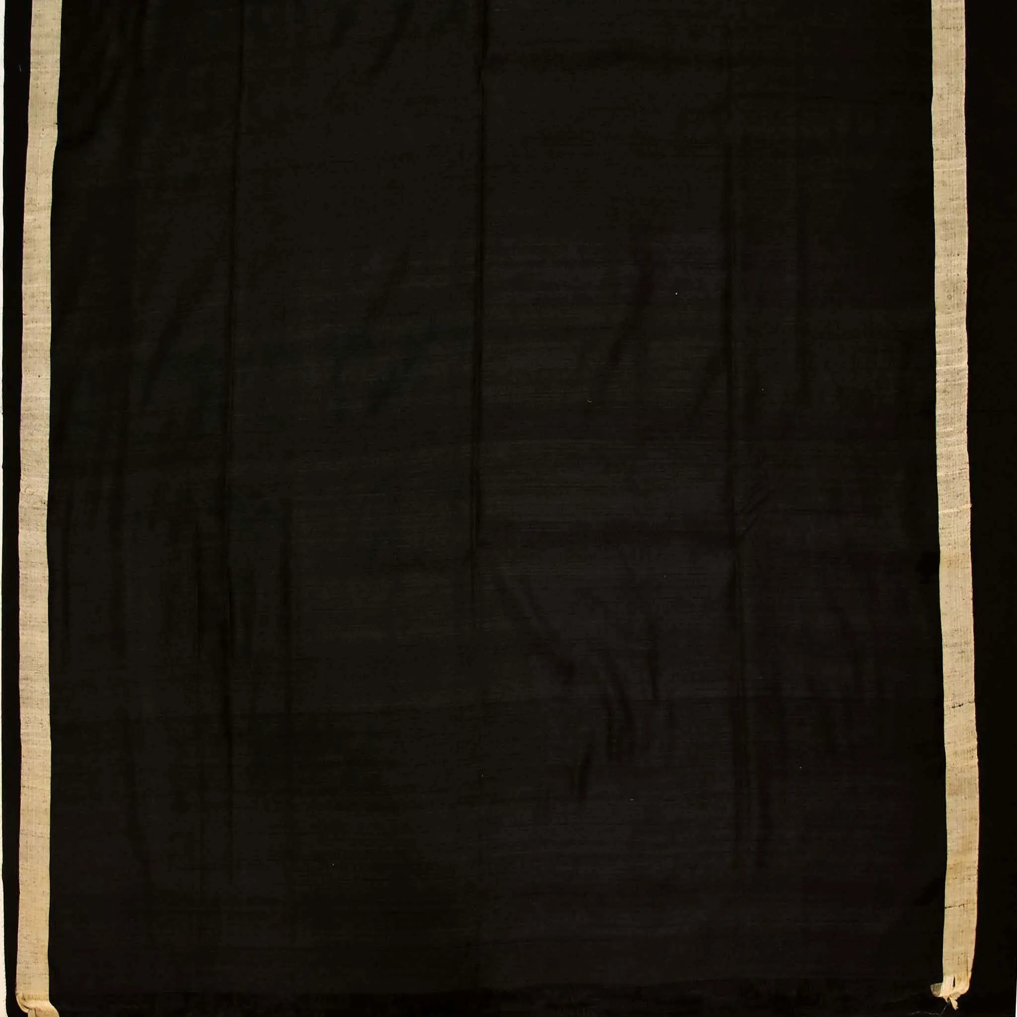 Handwoven Black Dhakai Matka Silk Saree - 305N004159DSS