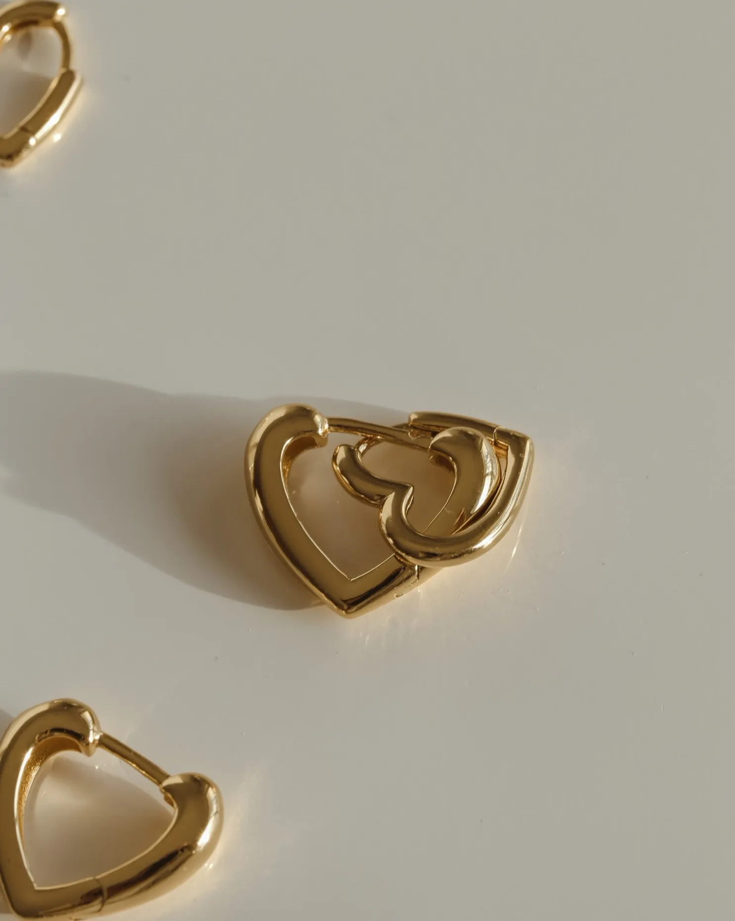 Heart Huggies - Gold Vermeil