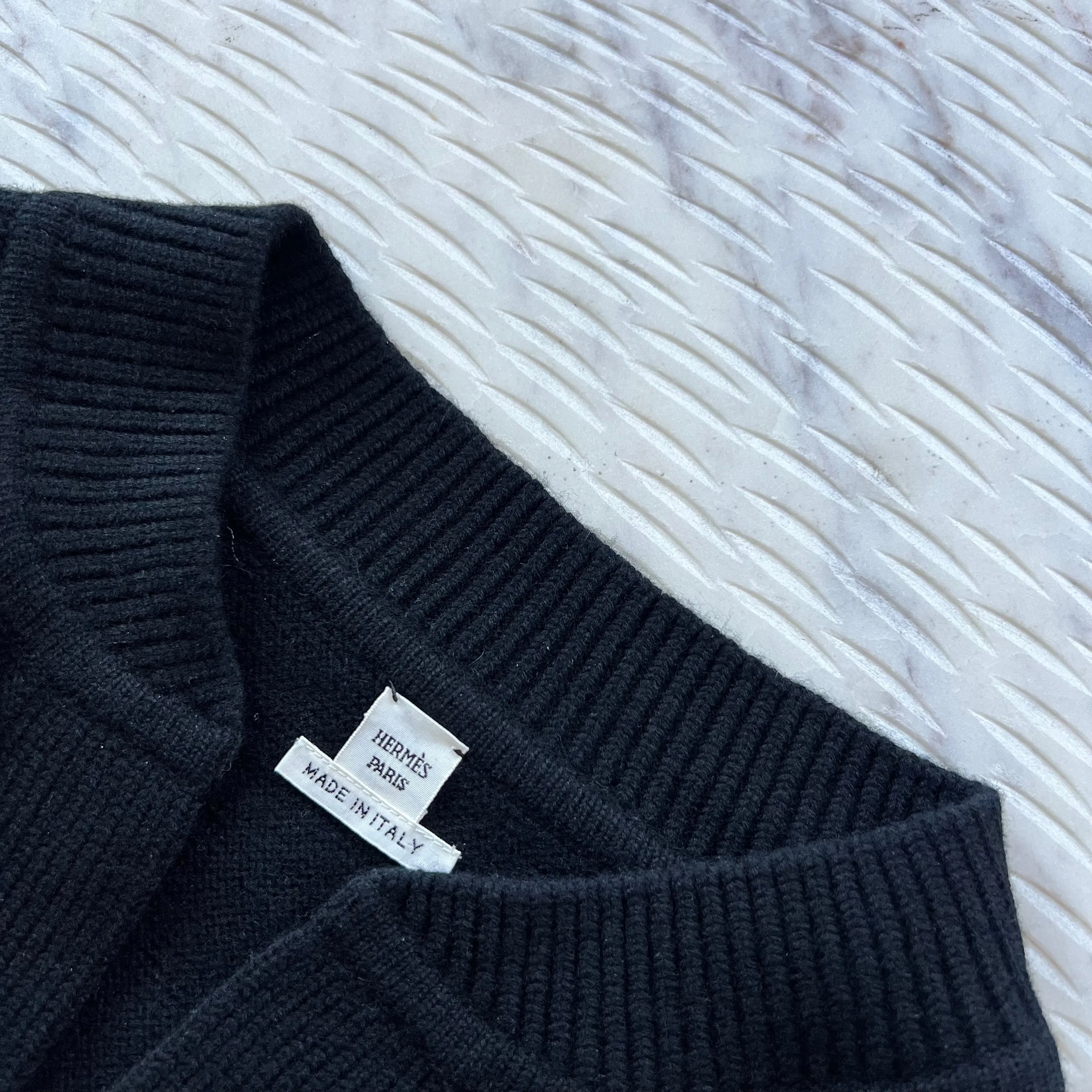 Hermes “H Long Sleeve V Neck Sweater