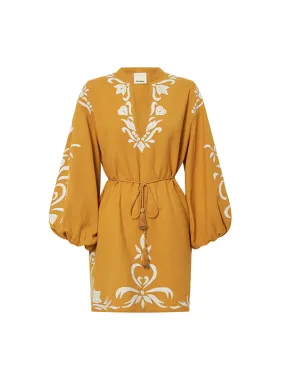 Hesiode Dress in Golden Yellow