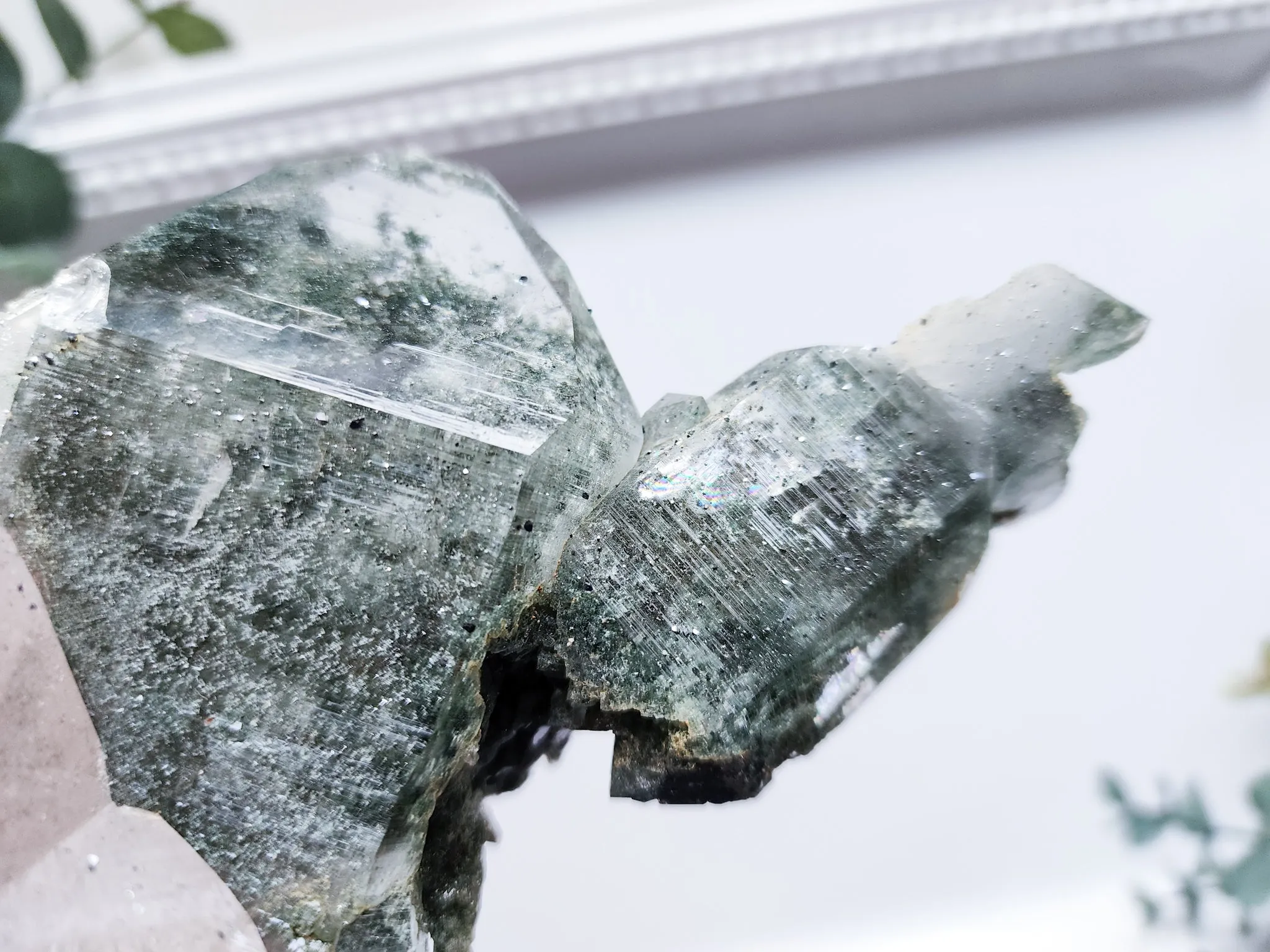 Himalayan Cathedral Quartz with Chlorite Rutile & Anatase || Rare