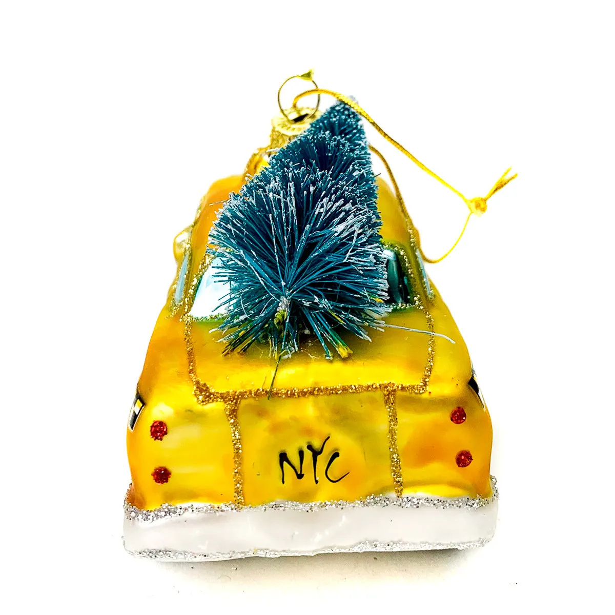 Holiday NYC Taxi Ornament