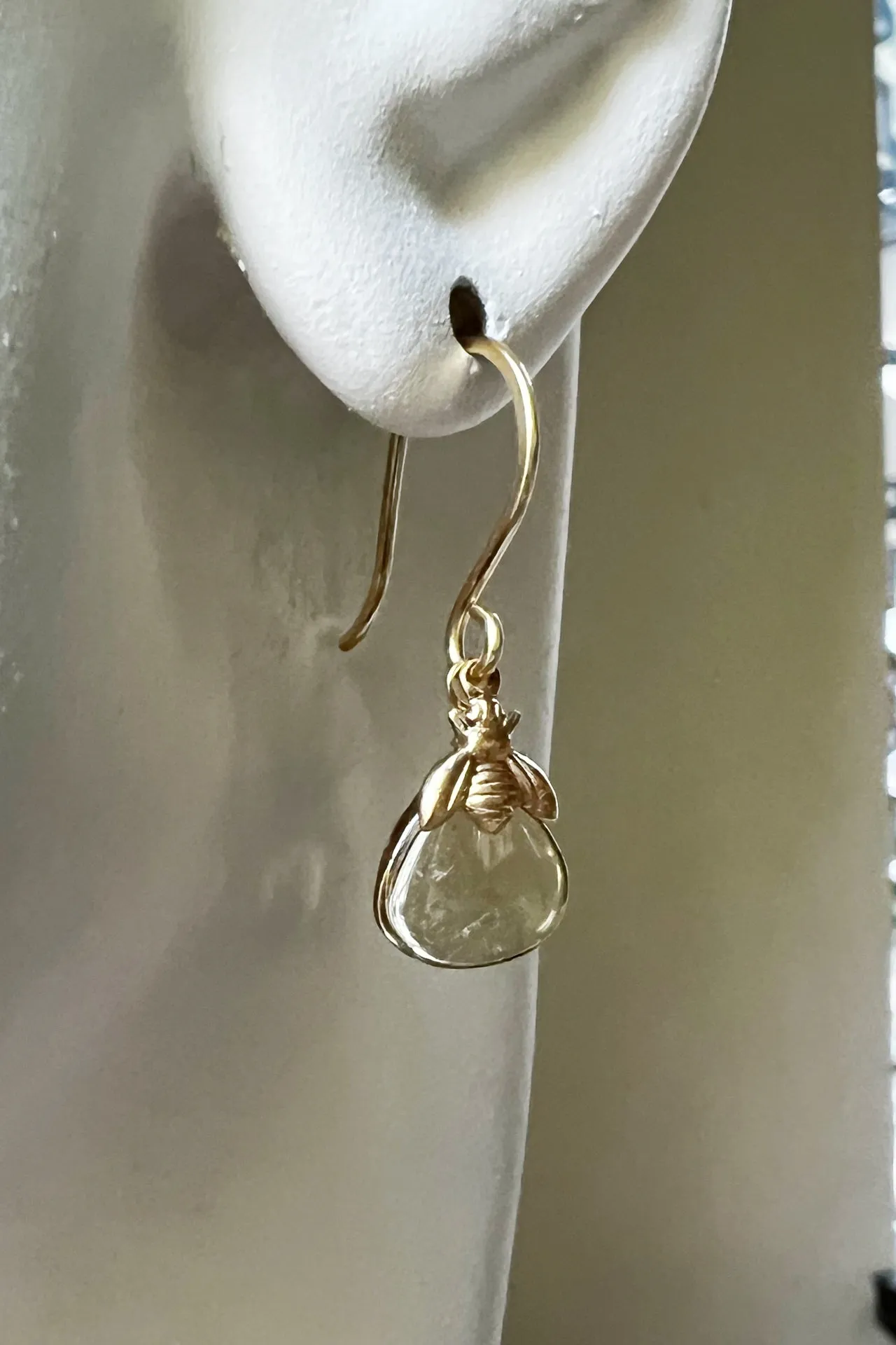 HoneyBead - Create a Buzz Citrine Earrings