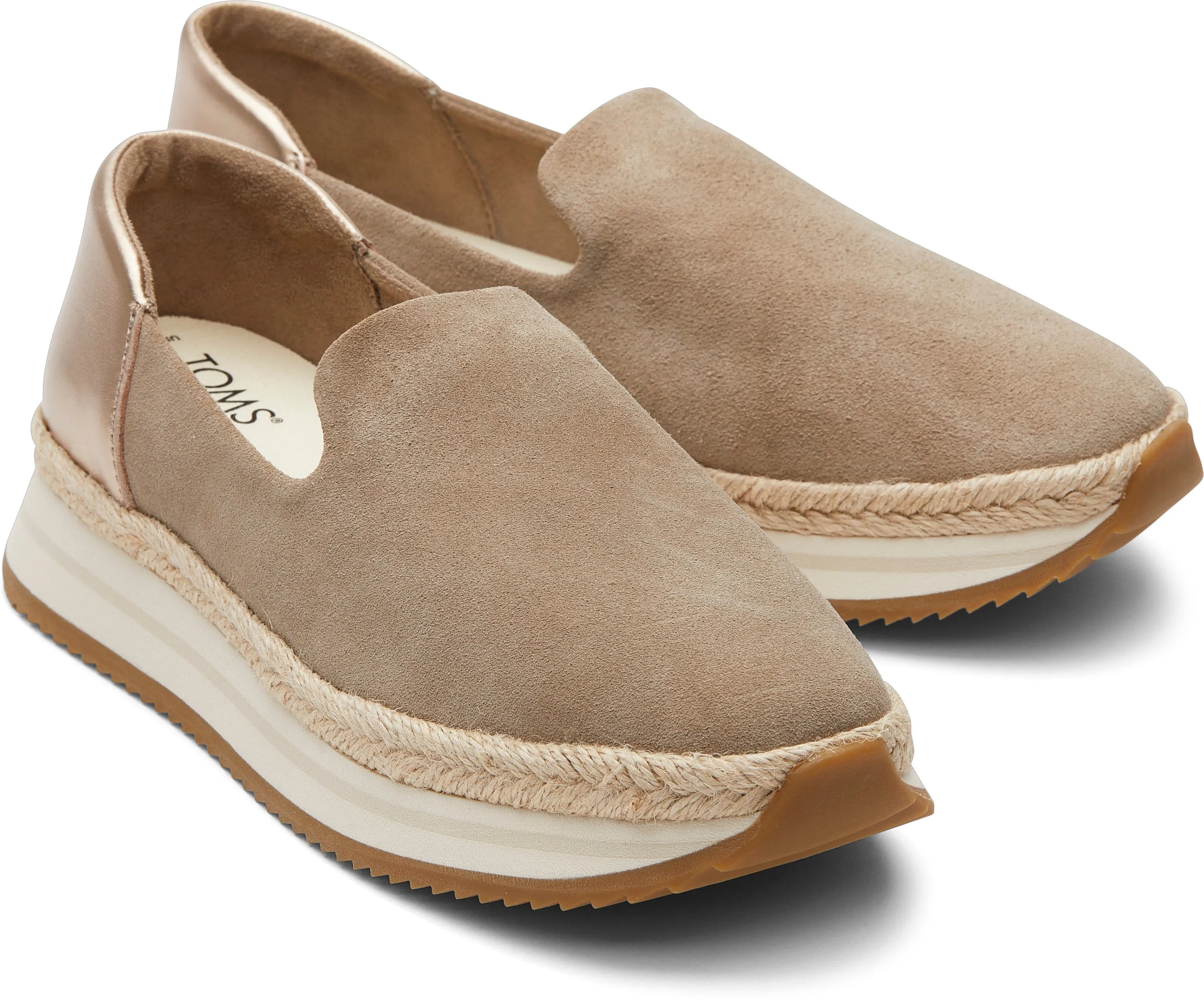 Jocelyn Espadrille Sneaker - Dune Suede/Metallic Leather