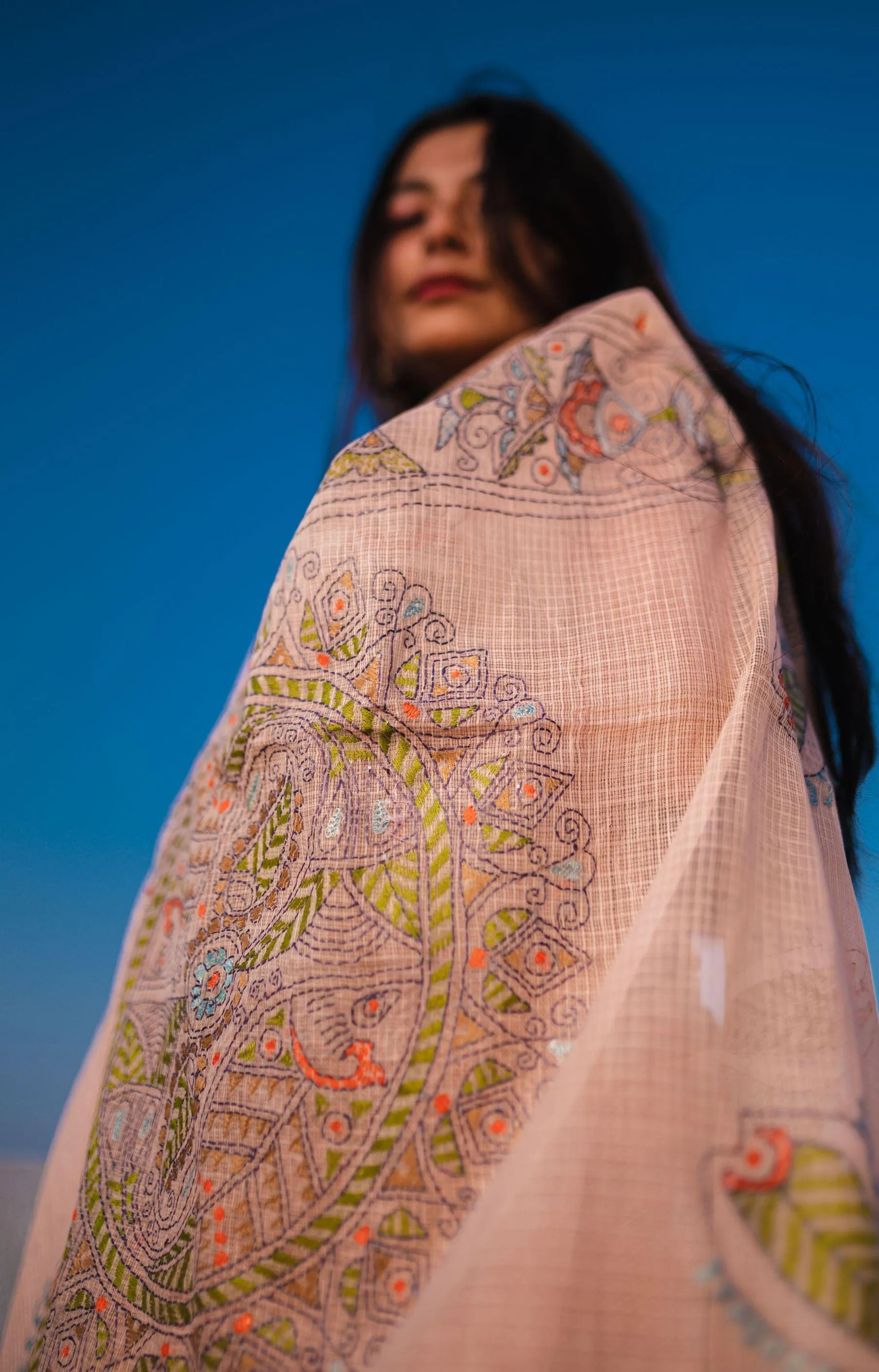 Kaisori Kota saree - Bagh Ahana  Kantha Kota saree