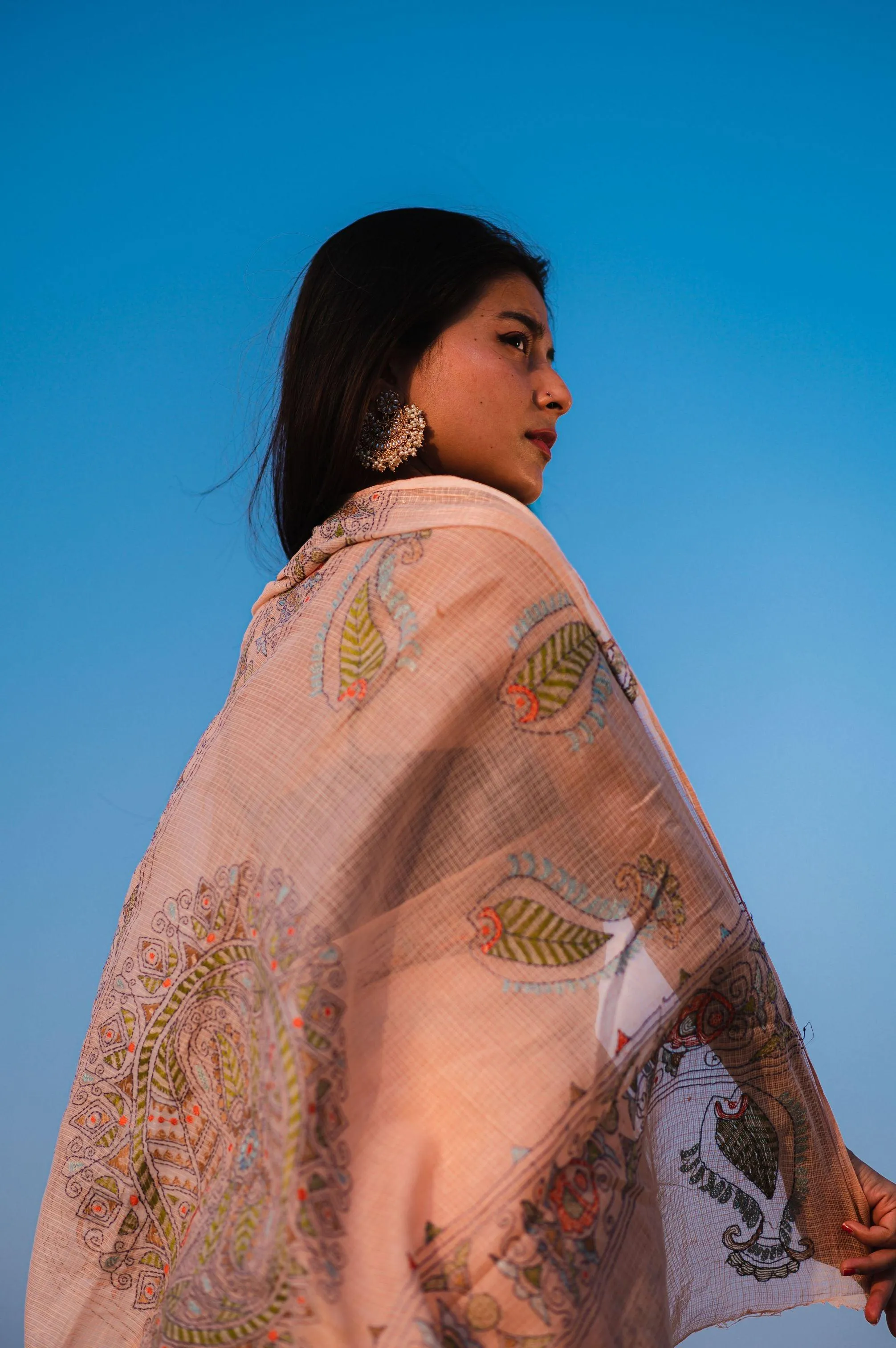 Kaisori Kota saree - Bagh Ahana  Kantha Kota saree