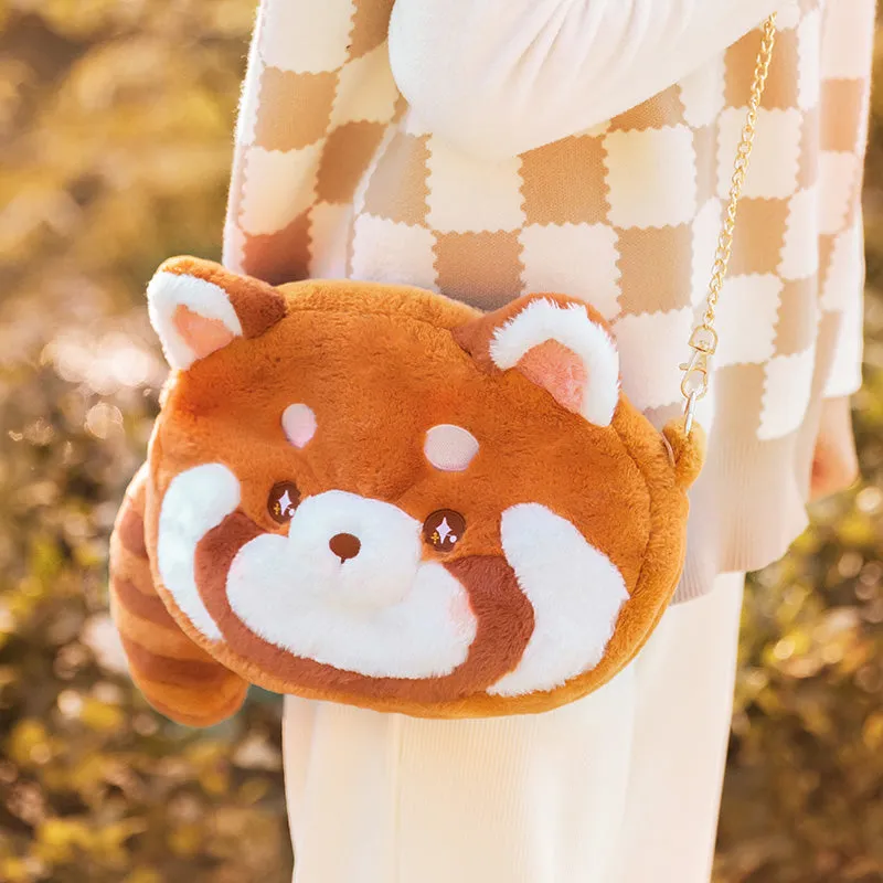 Kawaii Red Panda Plush Shoulder Bag