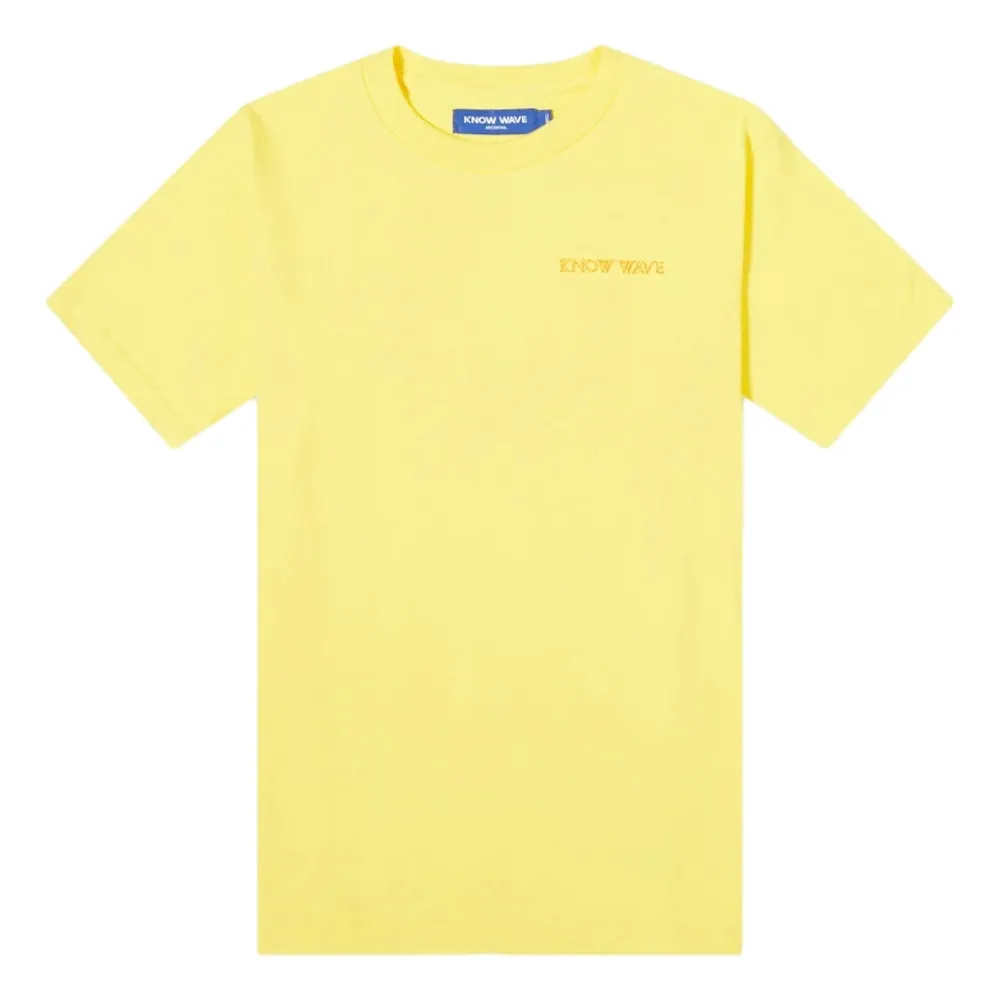 KNOW WAVE ANXIETY LOGO T-YELLOW