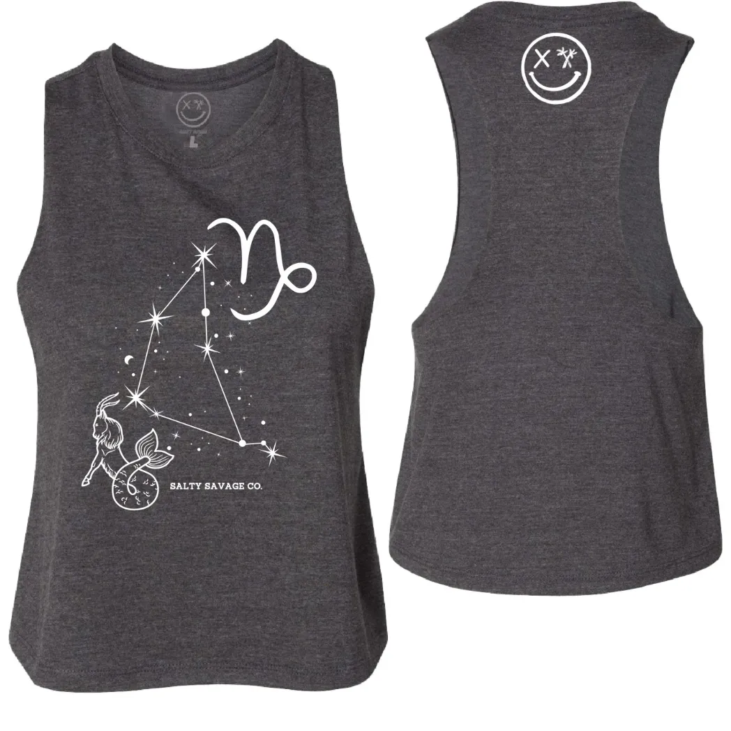 Ladies "Capricorn" Flowy Crop Tank | Zodiac Collection