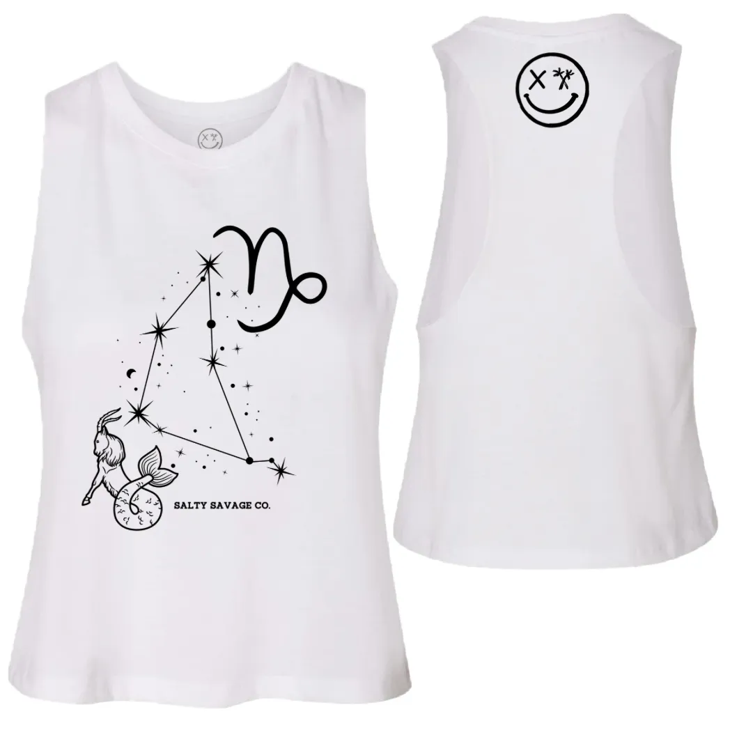 Ladies "Capricorn" Flowy Crop Tank | Zodiac Collection