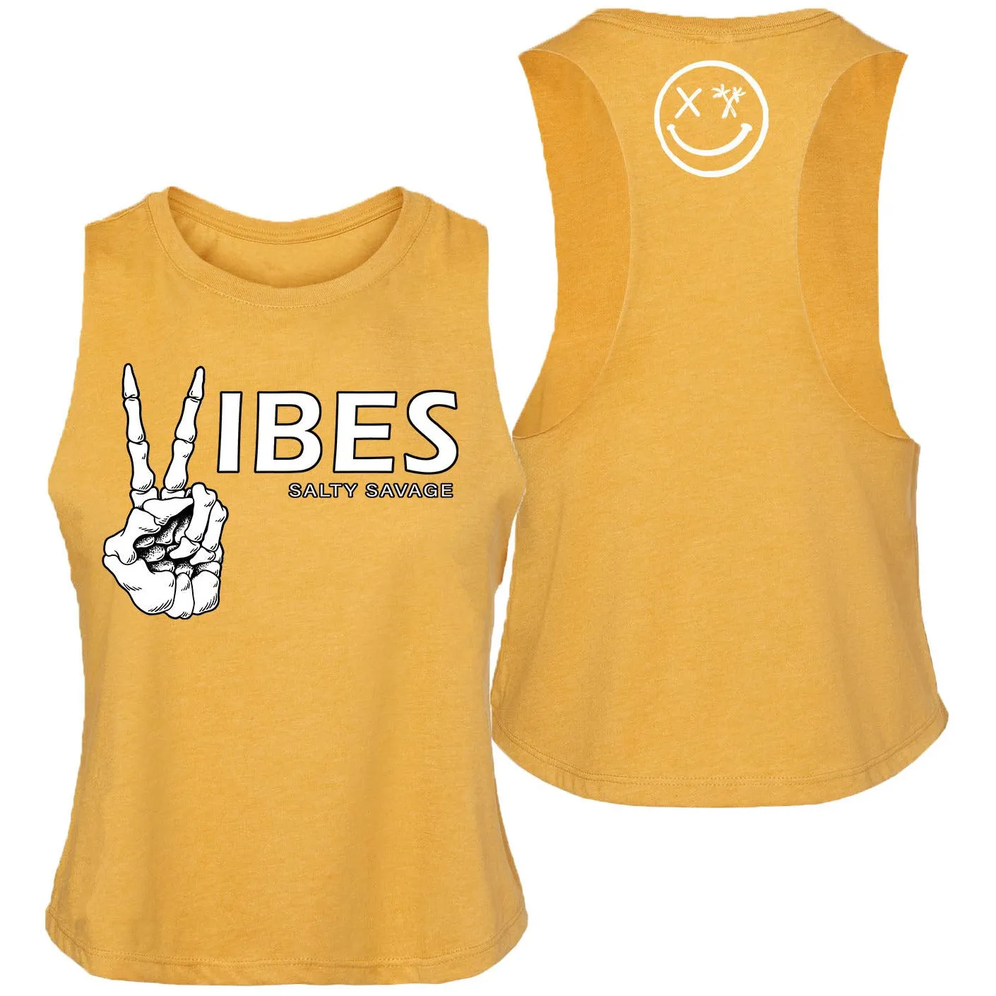 Ladies "Vibes" Flowy Crop Tank