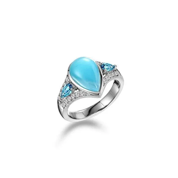 Larimar Crystals of the Sea Ring