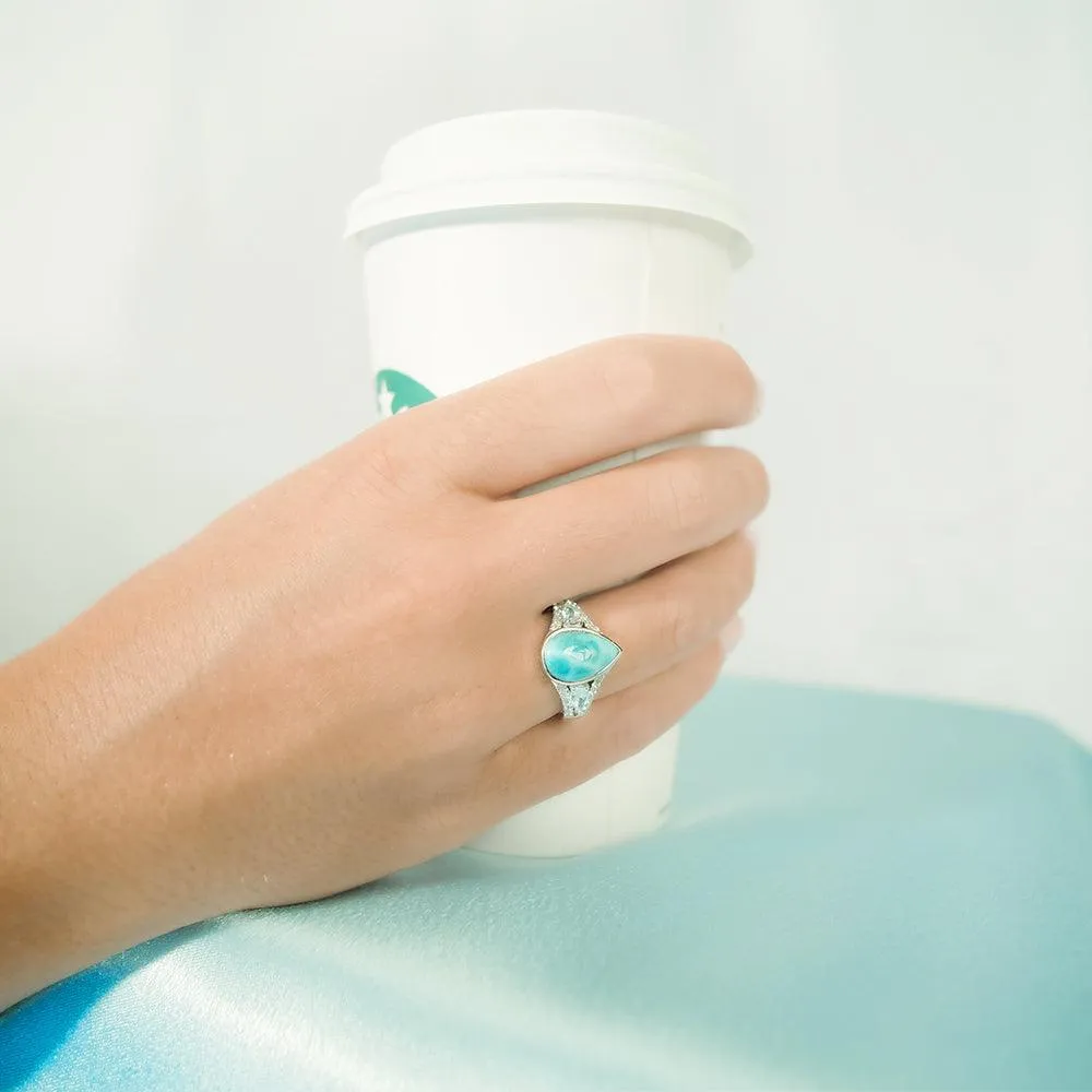 Larimar Crystals of the Sea Ring