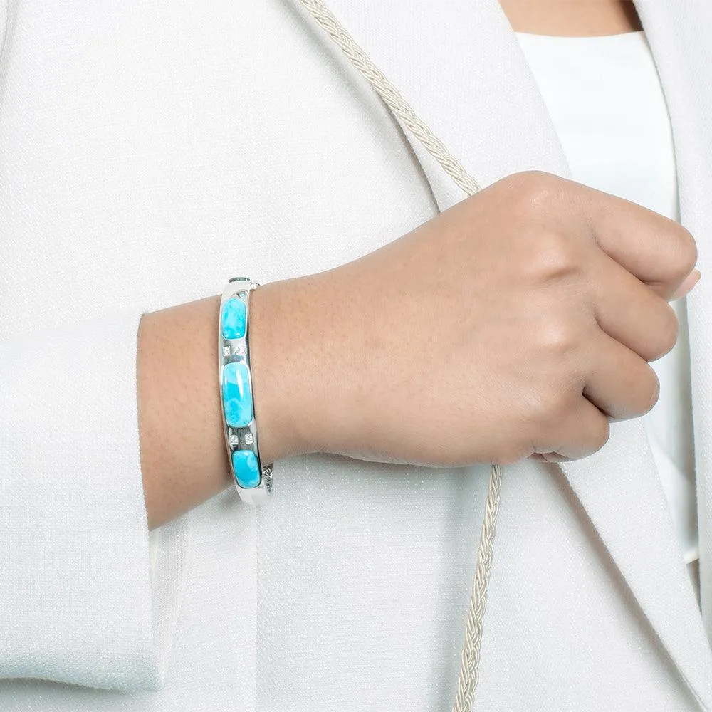 Larimar Sea Salt Bangle