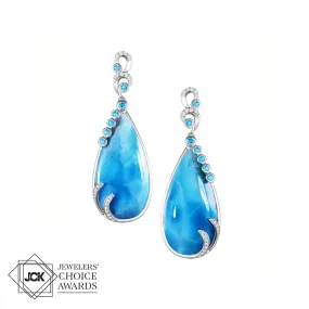 Larimar Tears of Joy Earrings