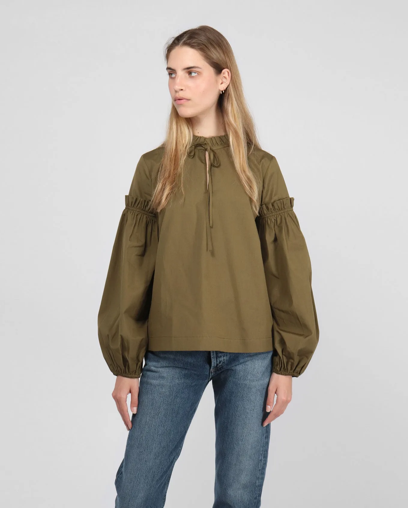 MAIA SHIRT / DARK OLIVE