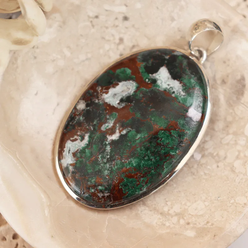 Montie Chrysocolla Statement Pendant - B