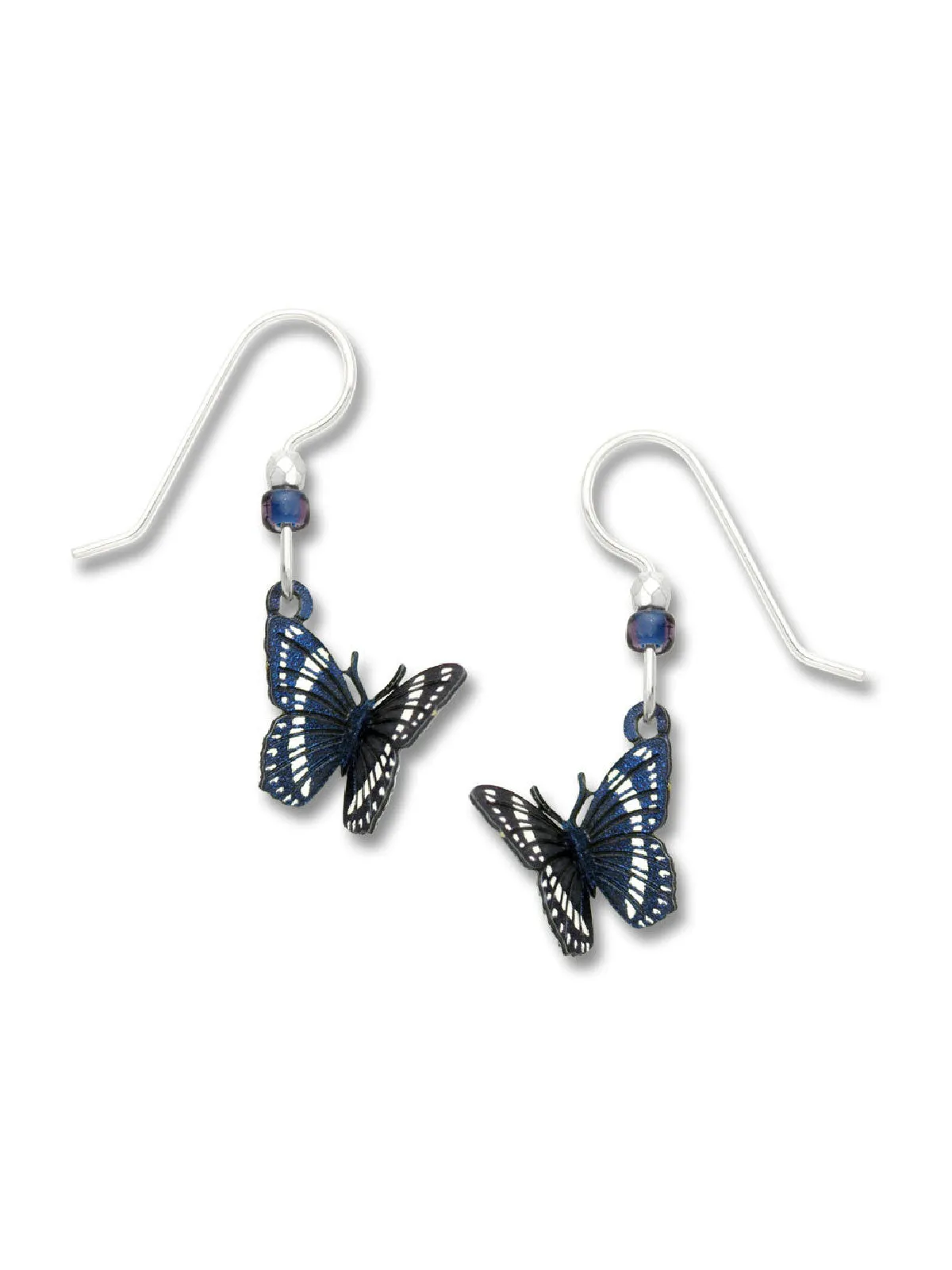 Navy & White Butterfly Dangles by Sienna Sky