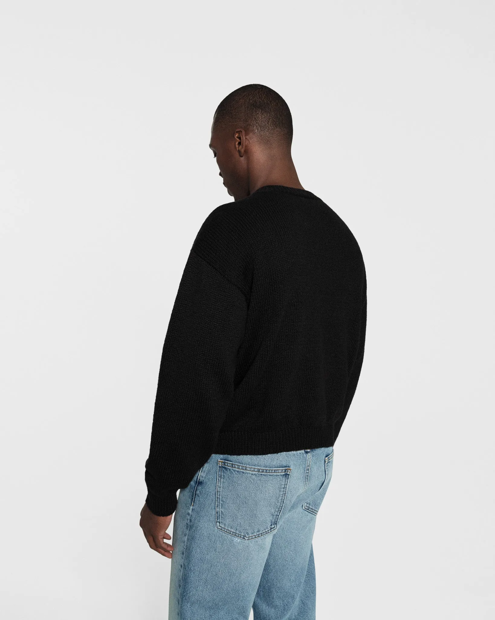 Off Road Cotton Knit Crewneck (Black)