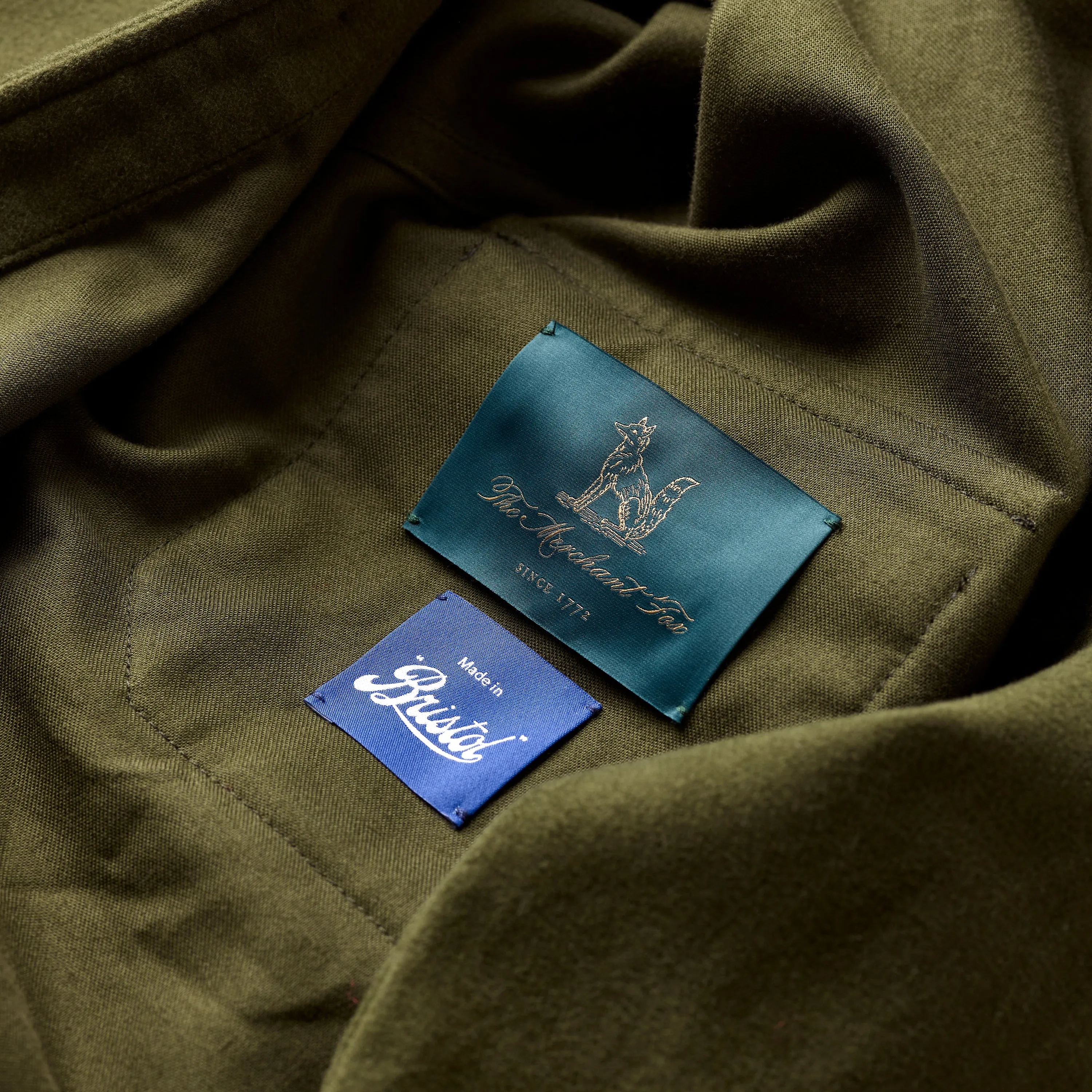 Olive Moleskin Shirt