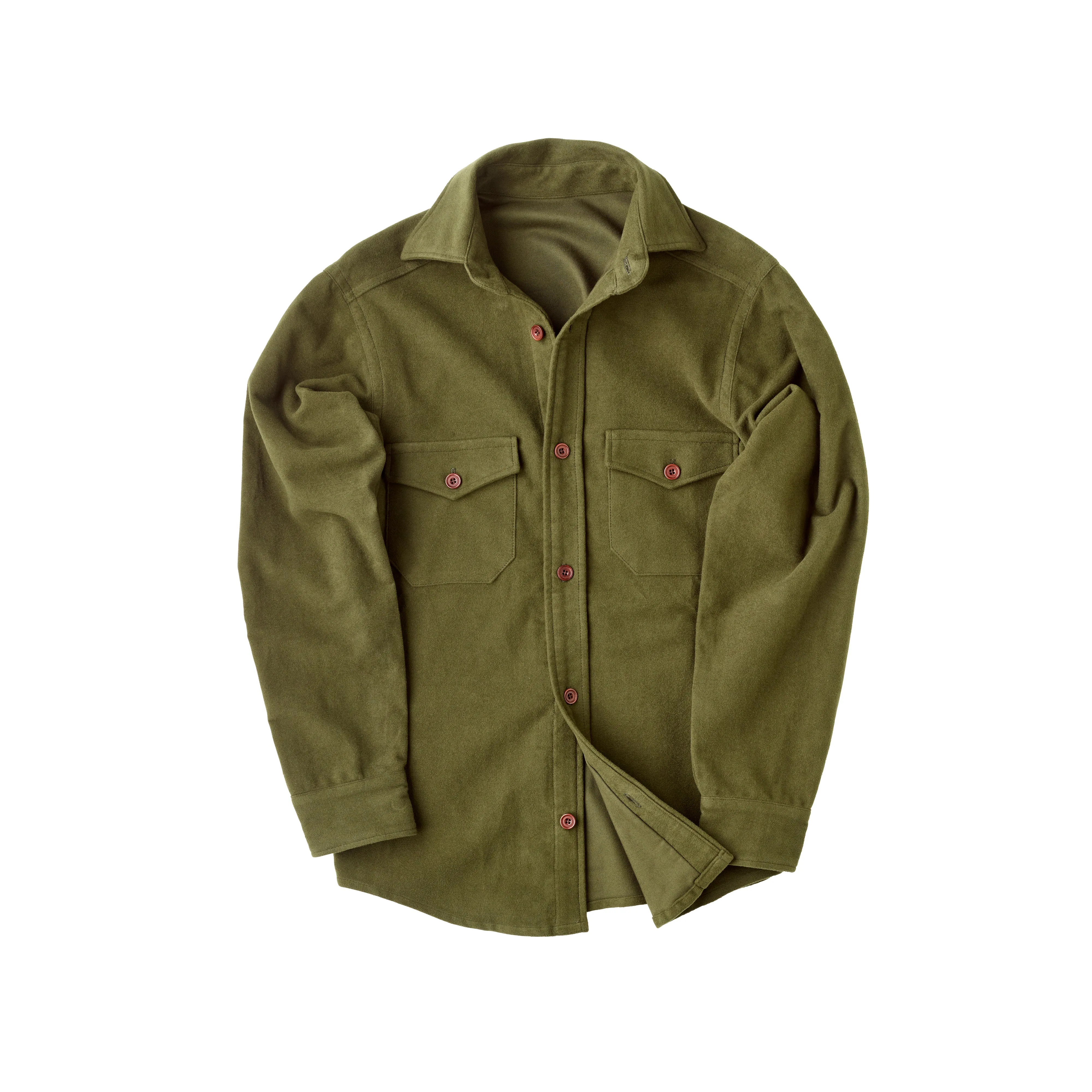 Olive Moleskin Shirt