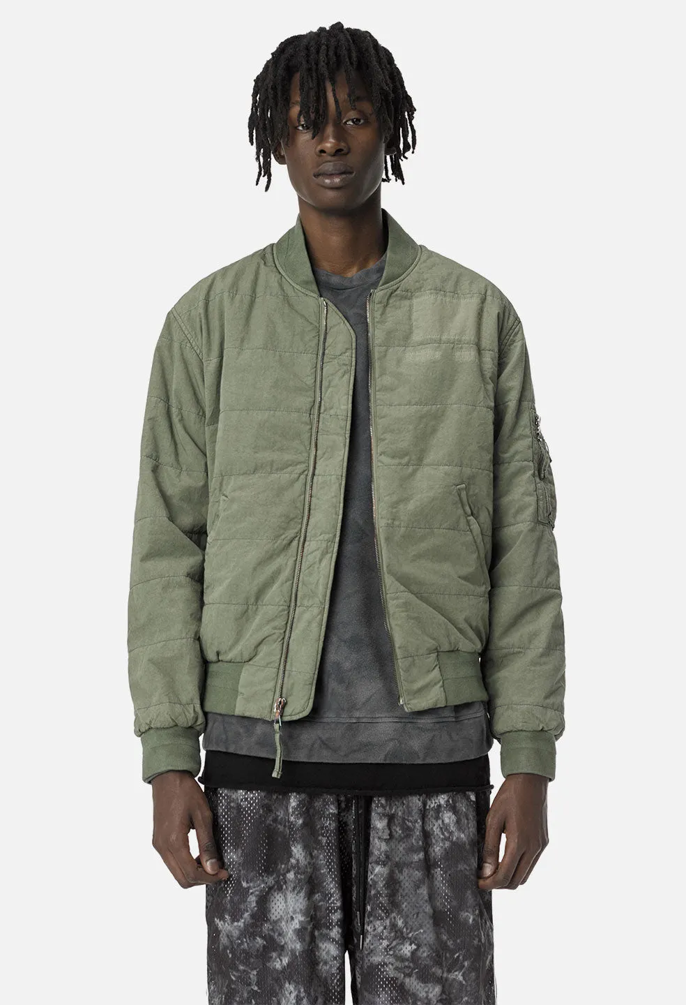 Padded Bomber / Olive