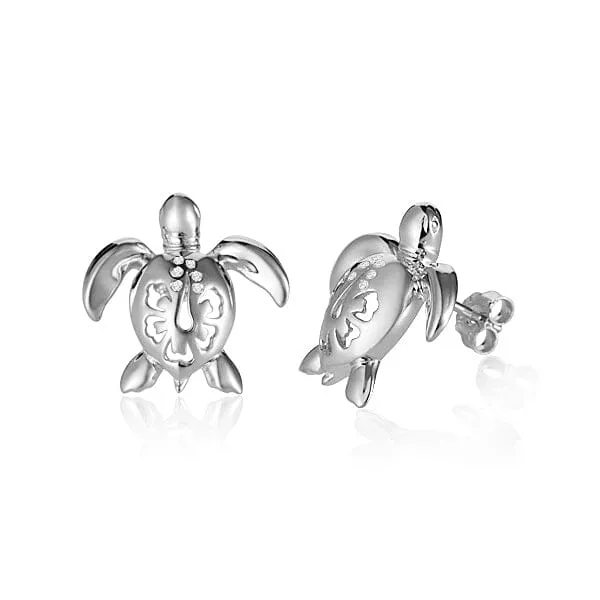 Paradise Honu Stud Earrings