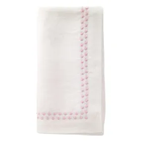 Pearls Rose 21 Linen Napkin -  Set 4