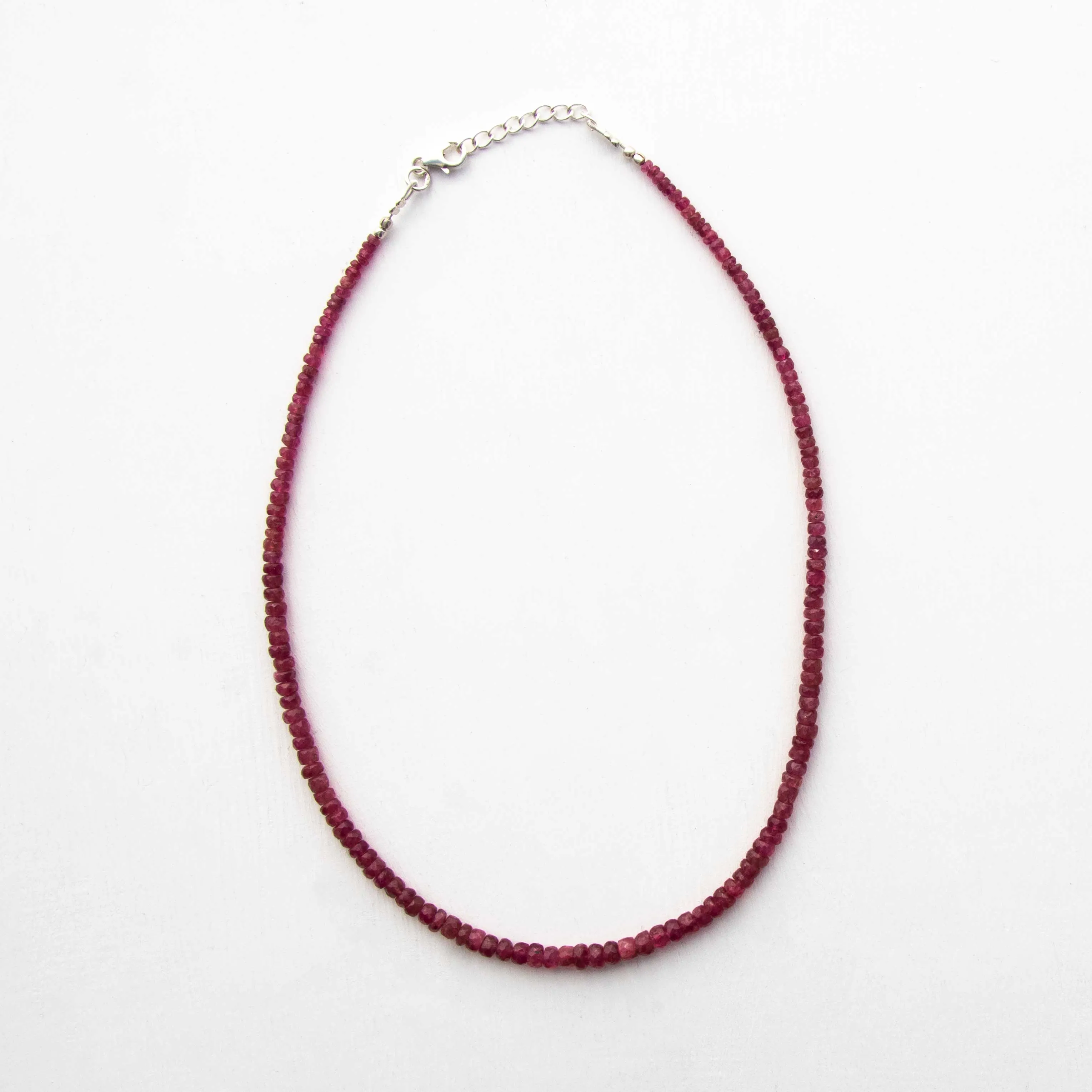 Pink Tourmaline - Faceted Beaded Necklace, AA-Grade, Gemmy