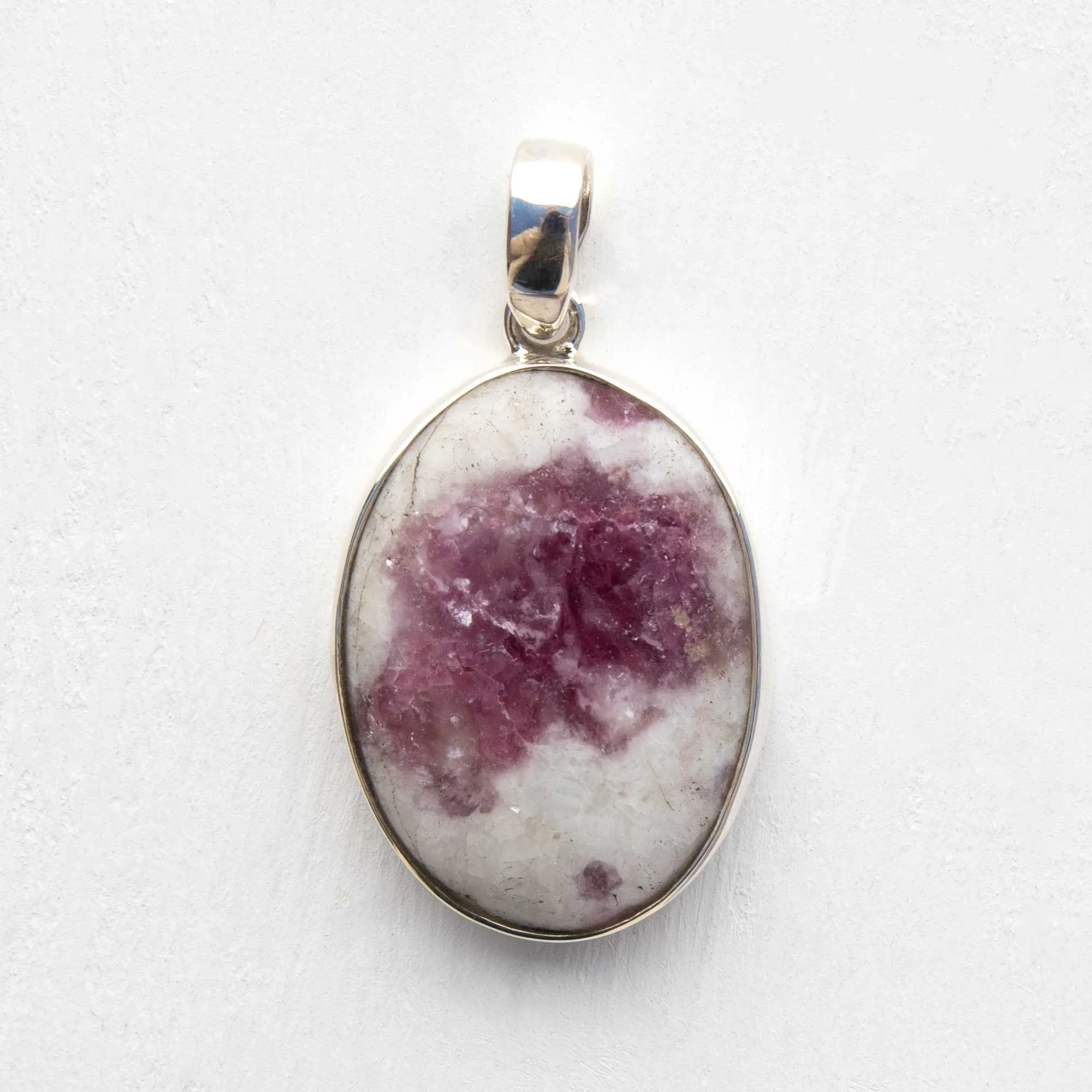 Pink Tourmaline - Pendant, Sterling Silver