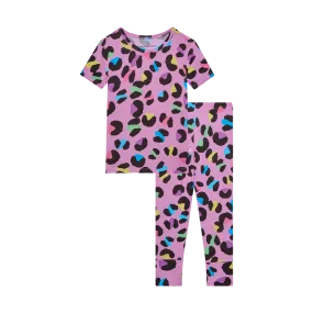 Posh Peanut Electric Leopard S/S Basic Loungewear