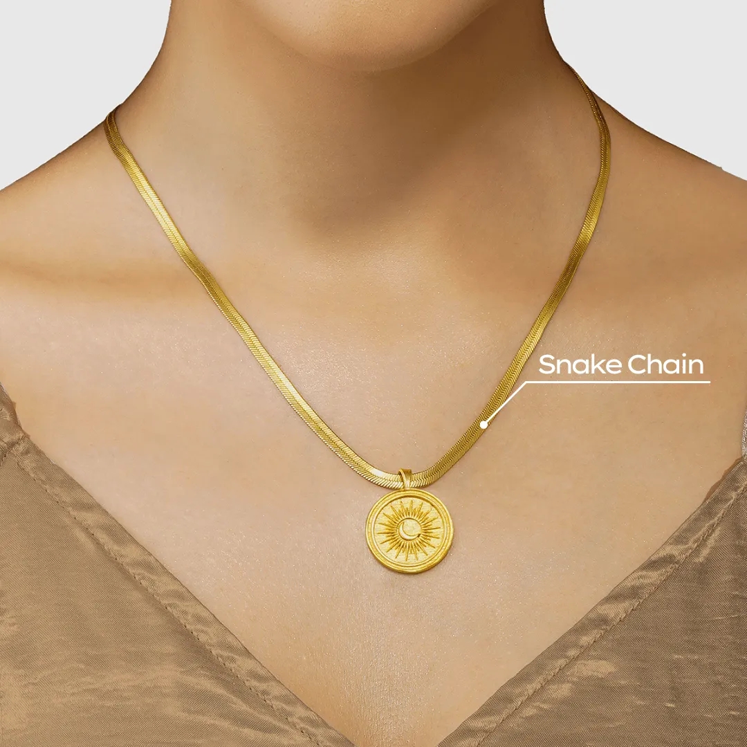 Power of Belief Coin Necklace - Sun & Moon