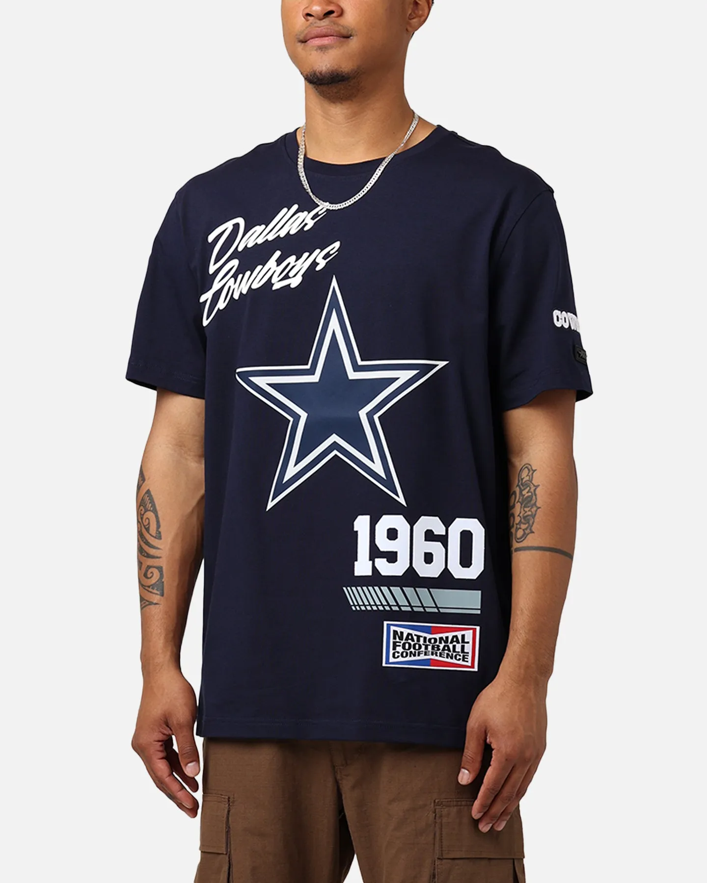 Pro Standard Dallas Cowboys Fast Lane SJ T-Shirt Midnight Navy