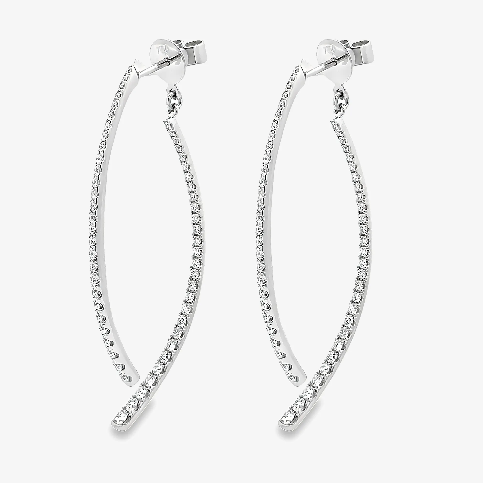 Prong Set Diamond Swing Small Earring