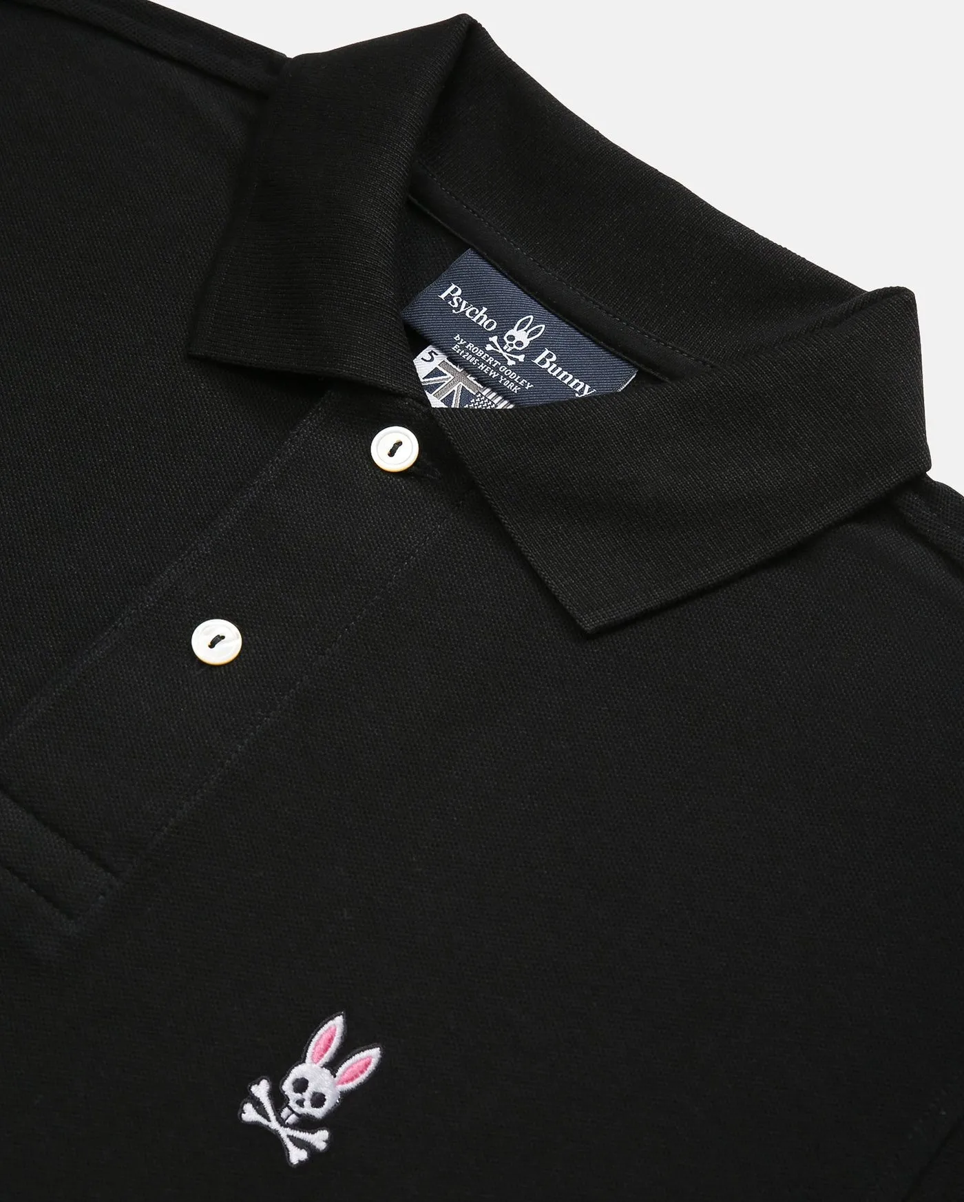 Psycho Bunny Mens Classic Polo - Black