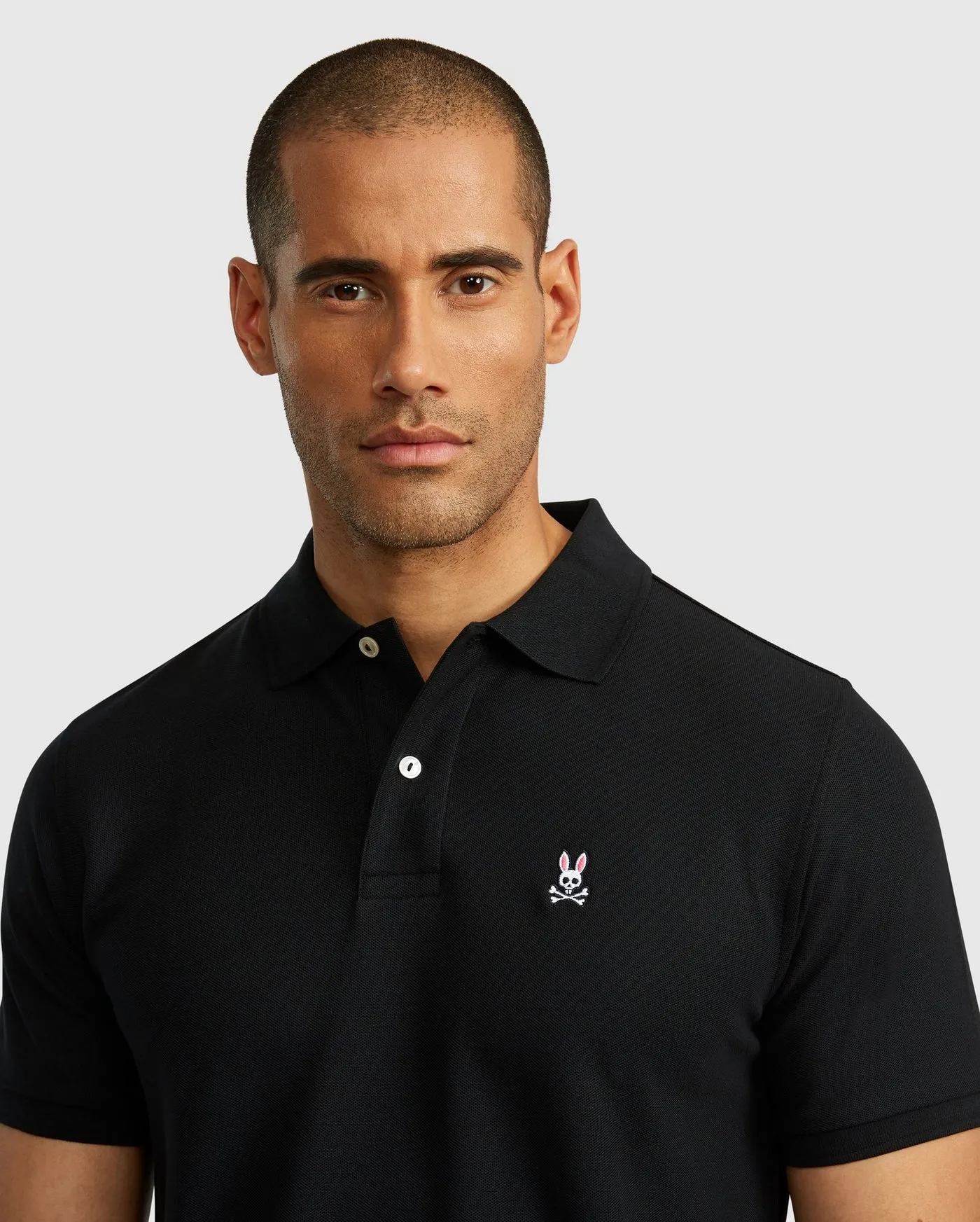 Psycho Bunny Mens Classic Polo - Black