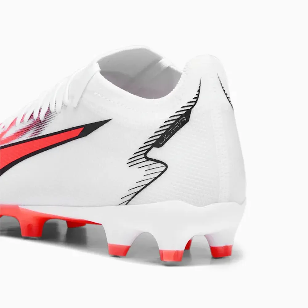 Puma Ultra Match FG/AG Women's Football Boots (White/Black/Fire Orchid)