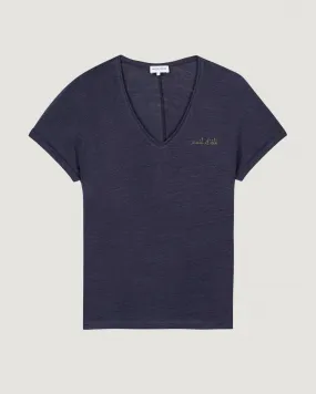 "Nuit D"été' linen chateau t-shirt