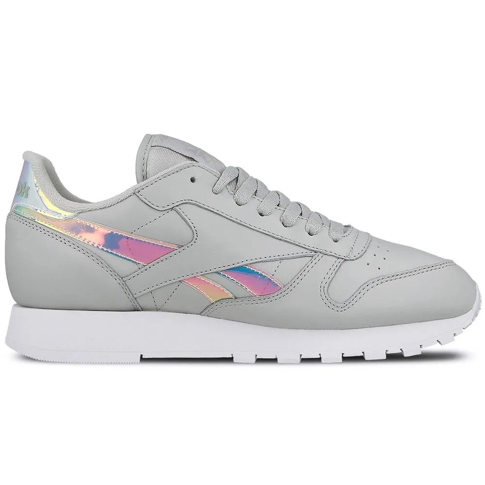 Reebok Classic Leather Iridescent Skull Grey-White