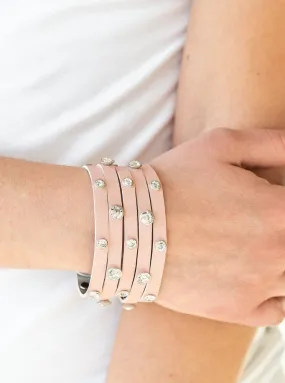 Rhinestone Reputation Pink Bracelet