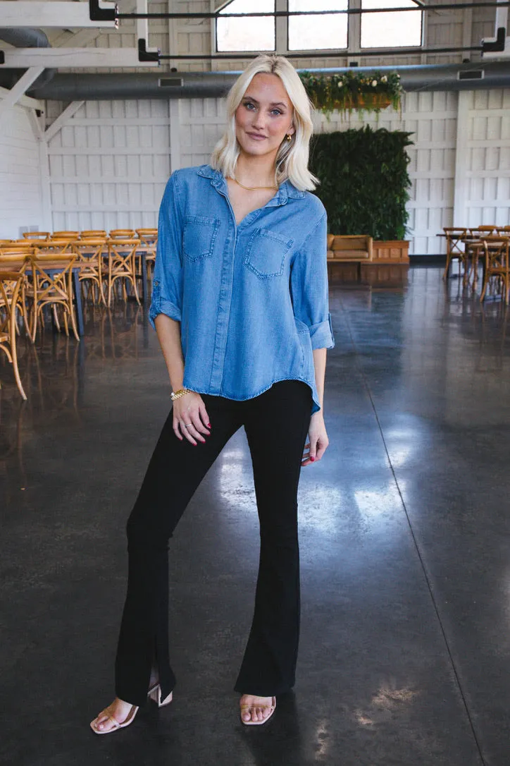 Riley Roll Tab Sleeve Shirt, Mill Valley | Velvet Heart