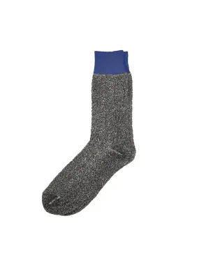 Rototo Double Face Crew Socks Blue / Gray