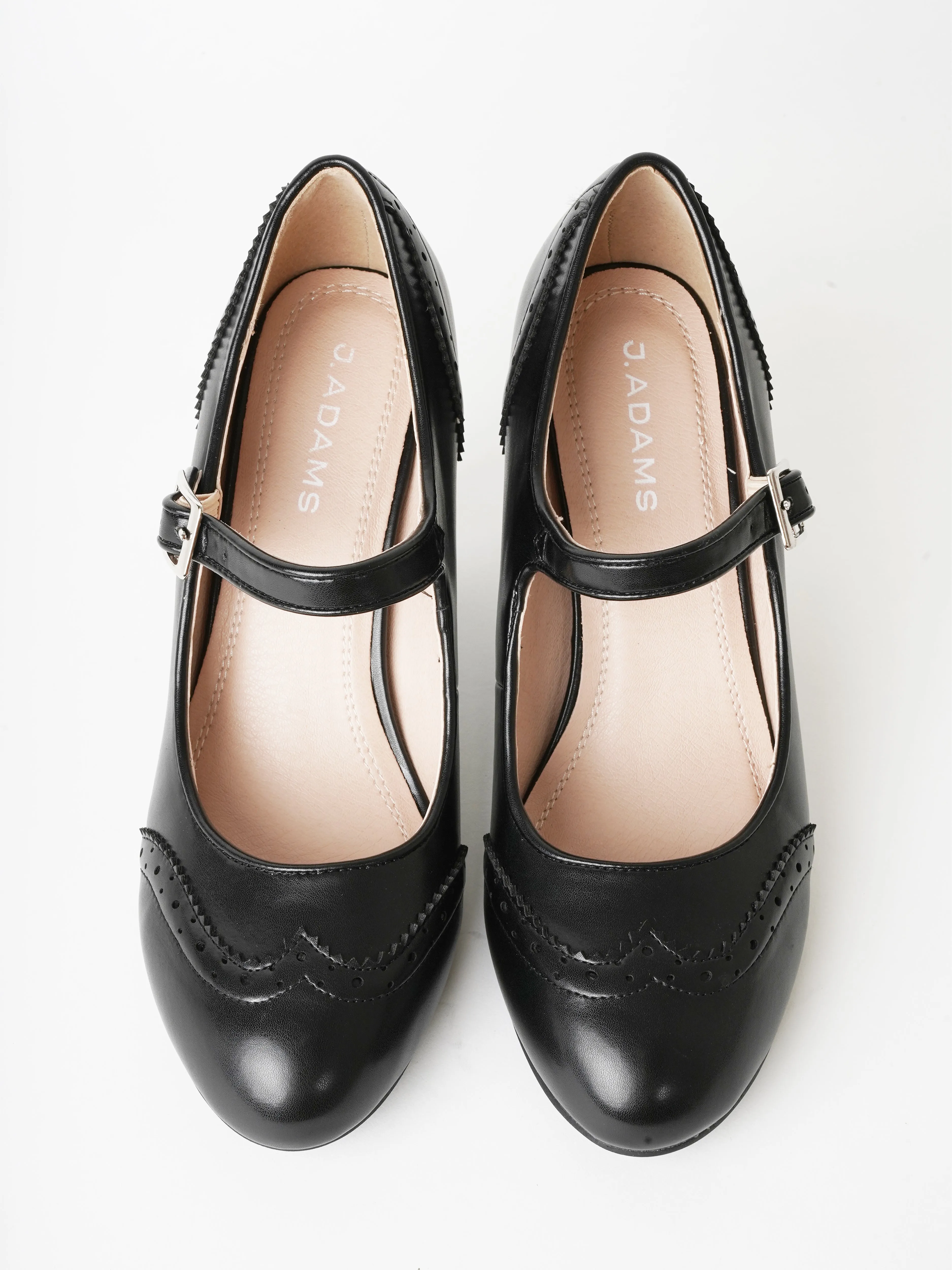 Round Toe Oxford Heel