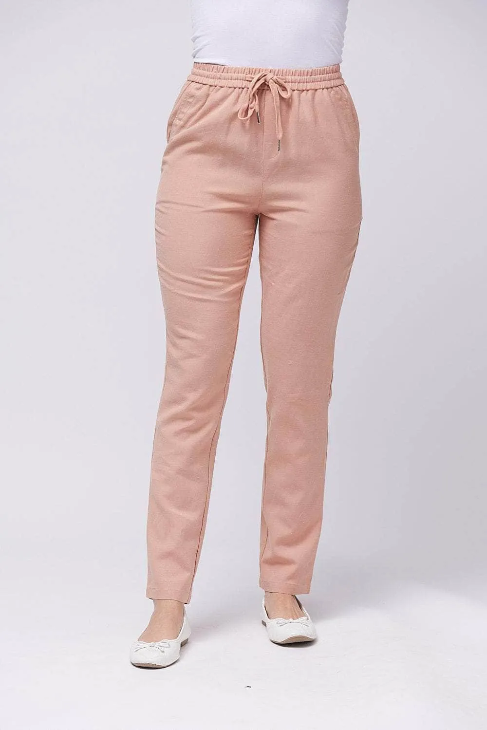 Saloos Slim Leg Trousers with Pockets