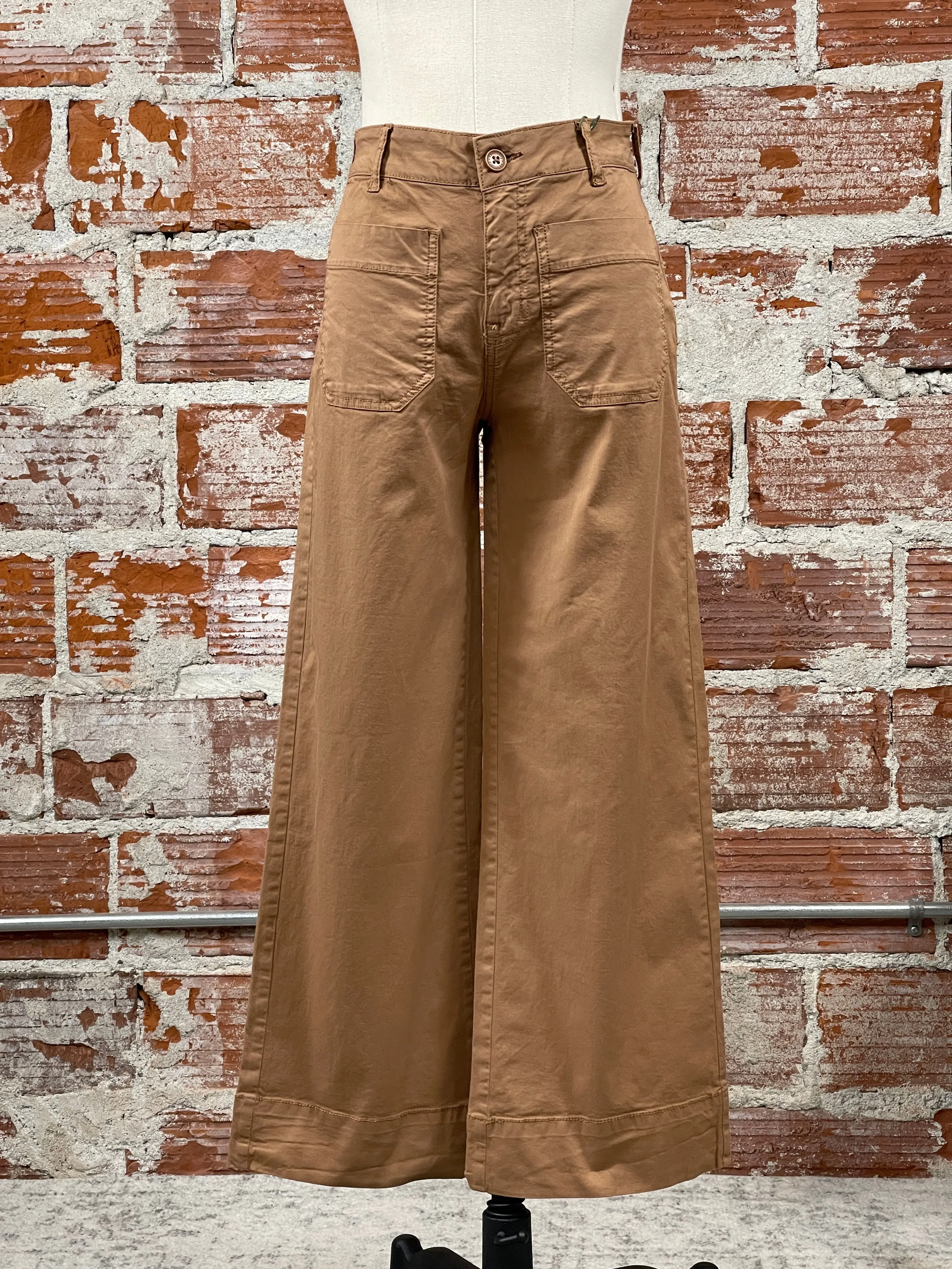 Sanctuary Marine Pants in Mocha Mousse