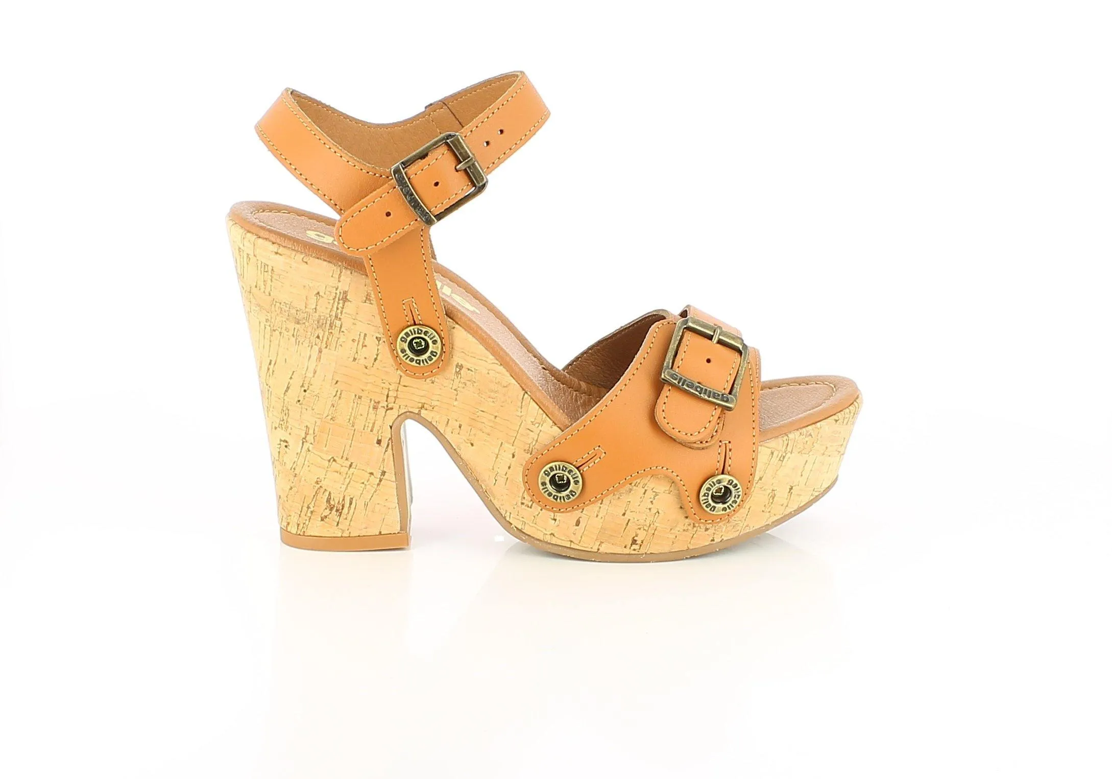 Sara Cork Pack - Camel, White Floral, Light Red Straps